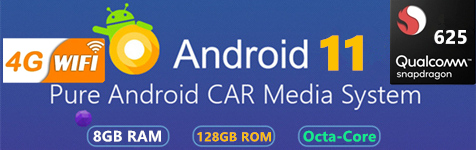 Autoradio Android 11.0 pour Audi S4 B8-7