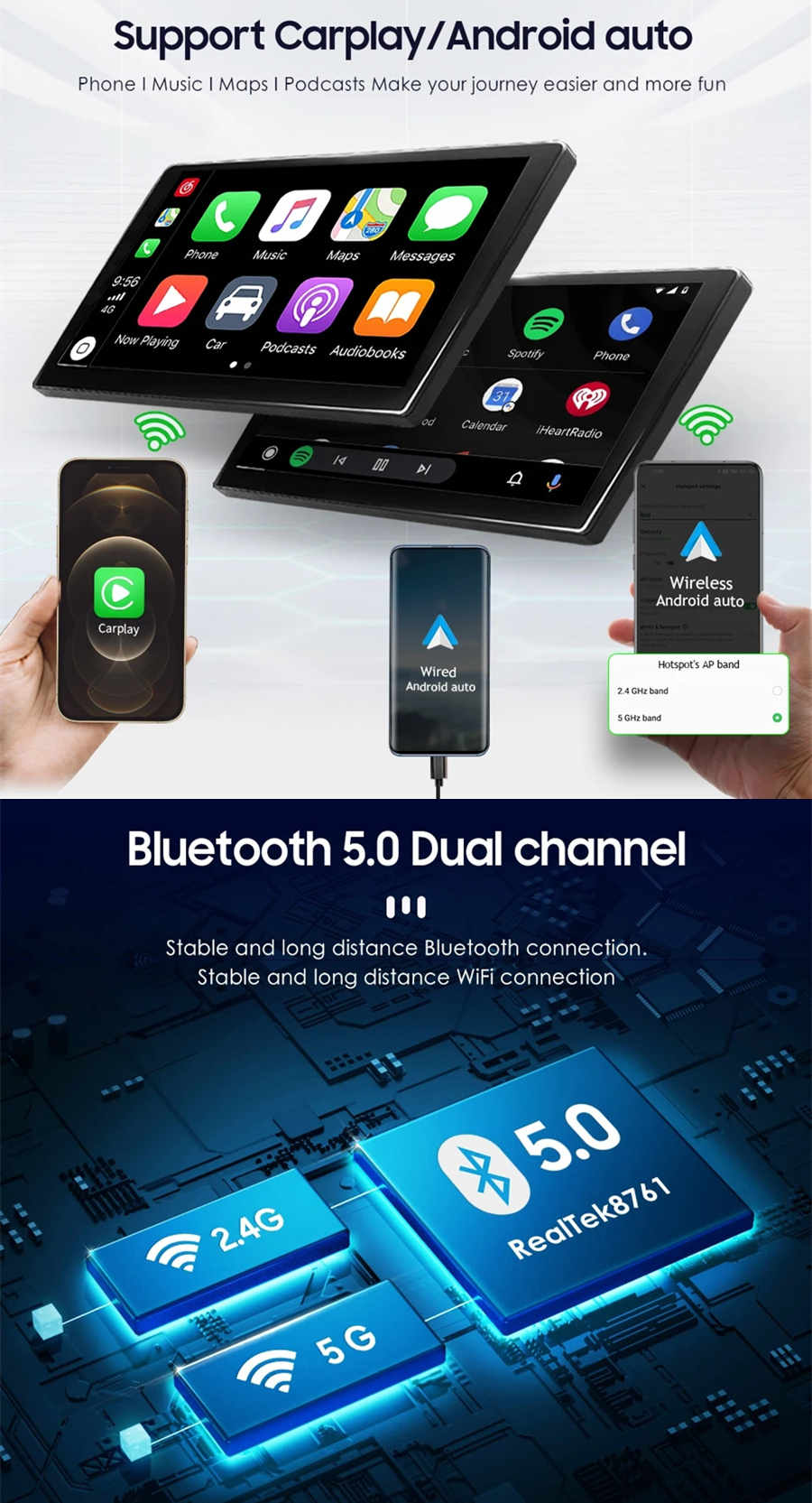 Android 13.0 Autoradio Lecteur DVD GPS pour Renault Koleos-3